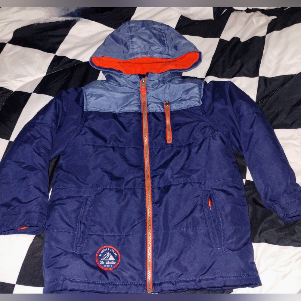 Carter's Kids Size 7 Boys Hooded Jacket EUC